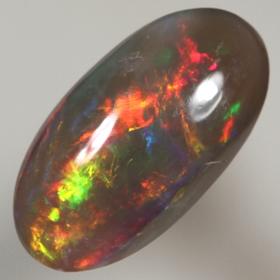 SOLID SEMI BLACK OPAL Rolling flashes, bright red multicolour